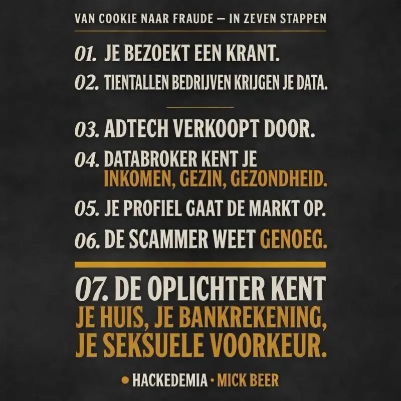 Infographic: Van cookie naar fraude in zeven stappen