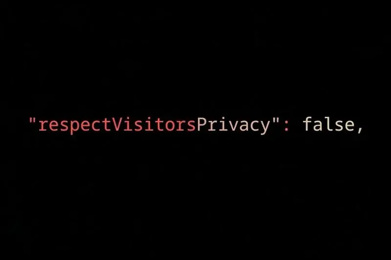 "respectVisitorsPrivacy": false — wat staat er écht in de Kiesraad-config?