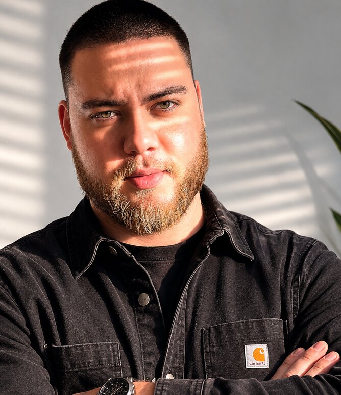 Portret van Mick Beer